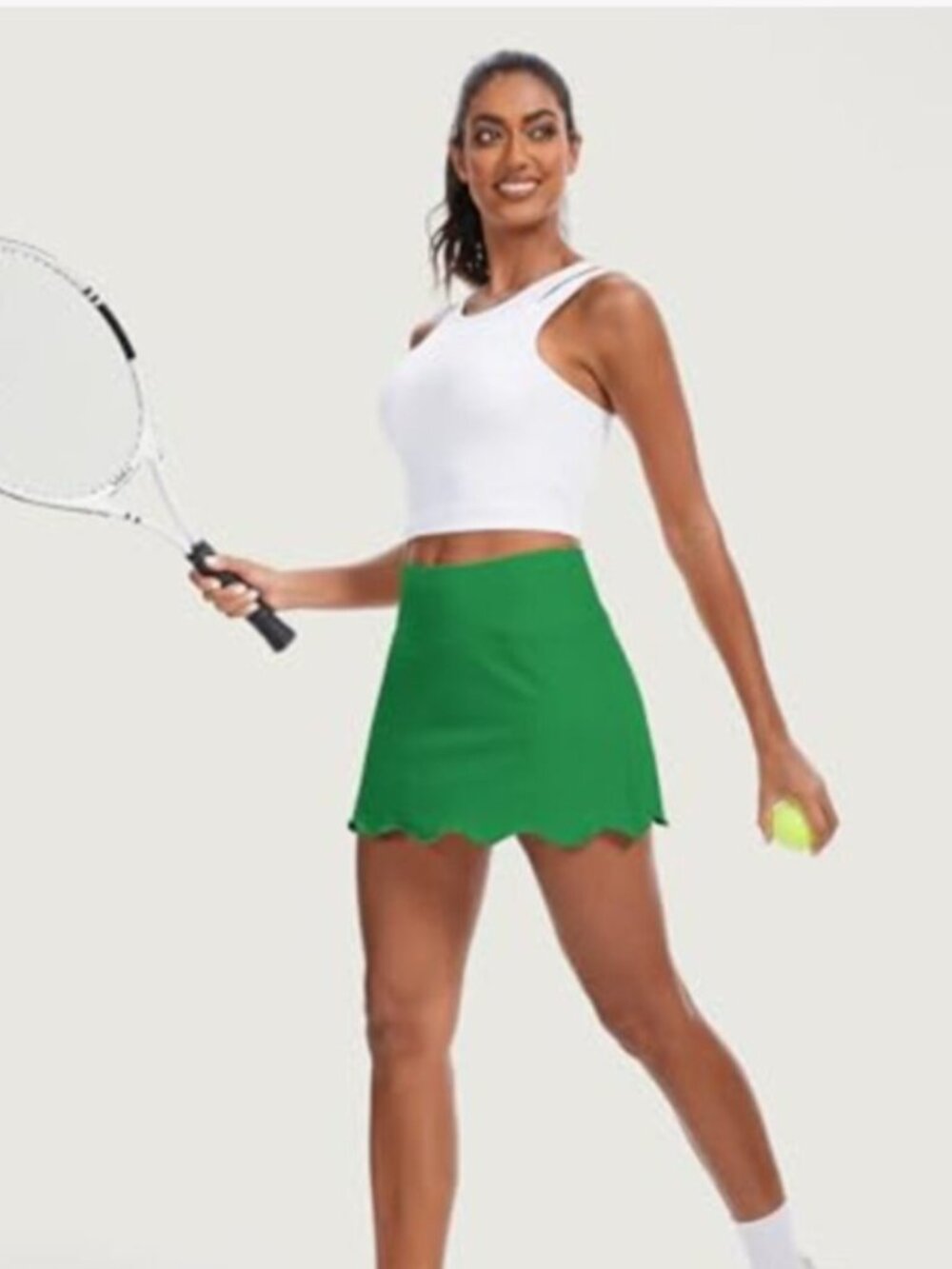 Zac & Rachel Scalloped Edge Skorts Sz 10P